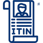 Illustration of ITIN document with photo